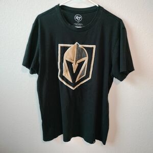 Golden Knight's Hockey Fabric Patch Logo T-Shirt Size Large